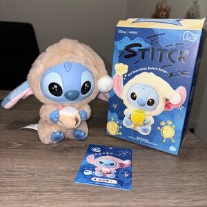 AUTHENTIC Miniso Stitch Eat Something Before You Sleep Plush Pure Coconut Juice